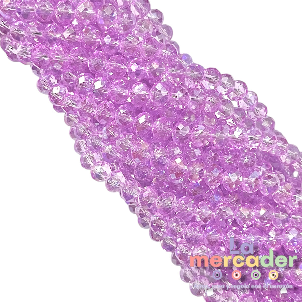 1 Tira Cristal Dona Checo 8mm – Brillo que Inspira ✨