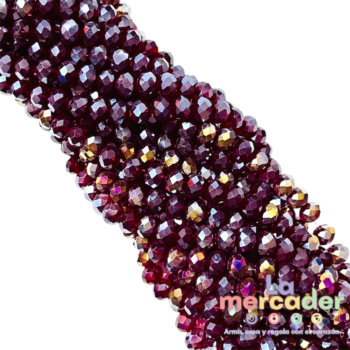 1 Tira Cristal Dona Checo 8mm – Brillo que Inspira ✨