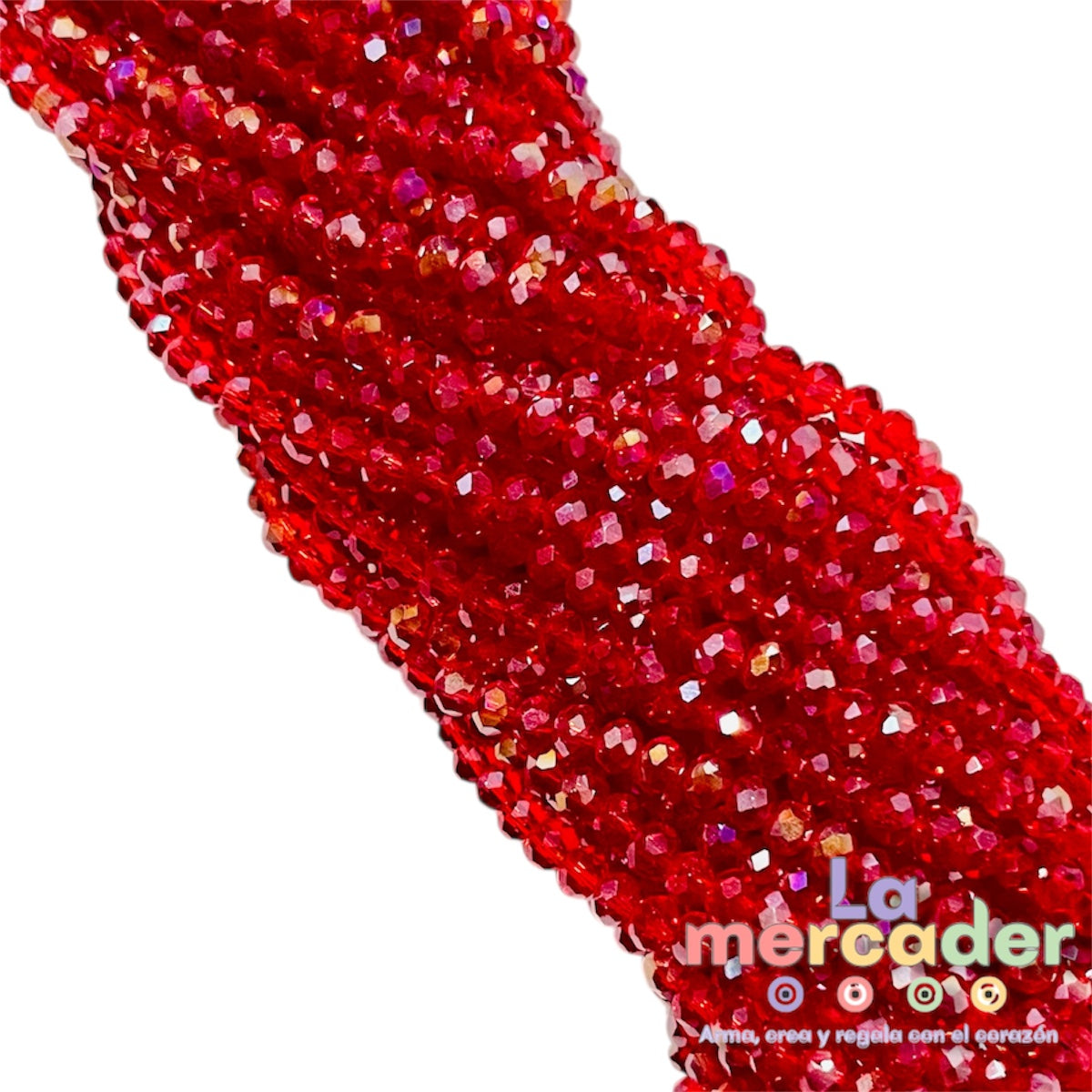 1 Tira De Cristal Checo #4, Cortado Facetado Para Joyería