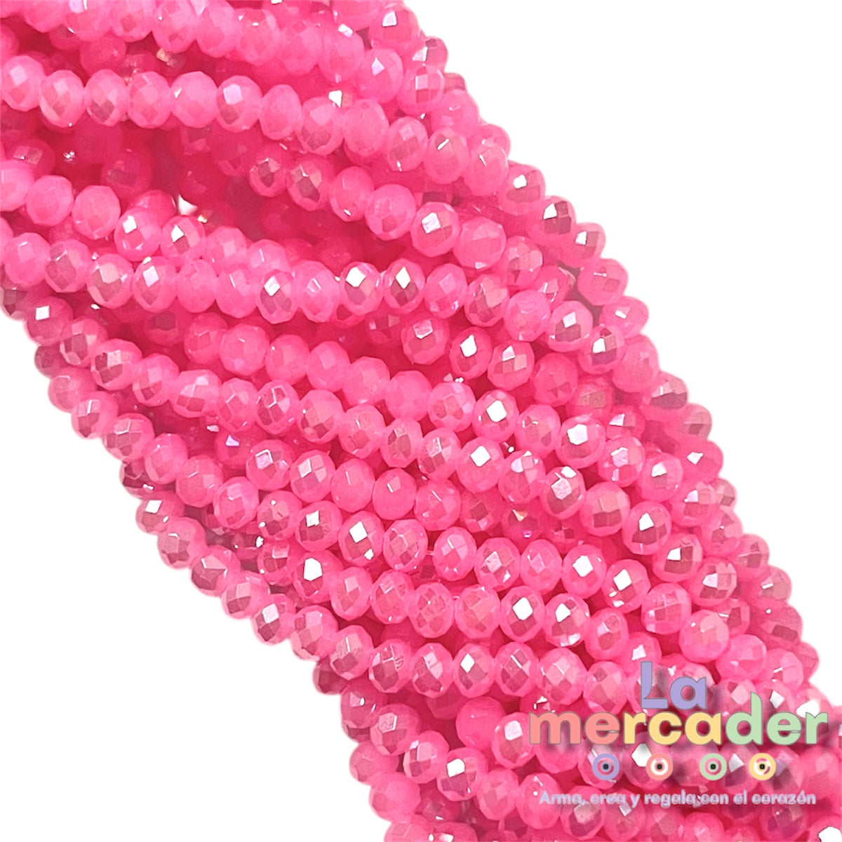 1 Tira De Cristal Checo #4, Cortado Facetado Para Joyería