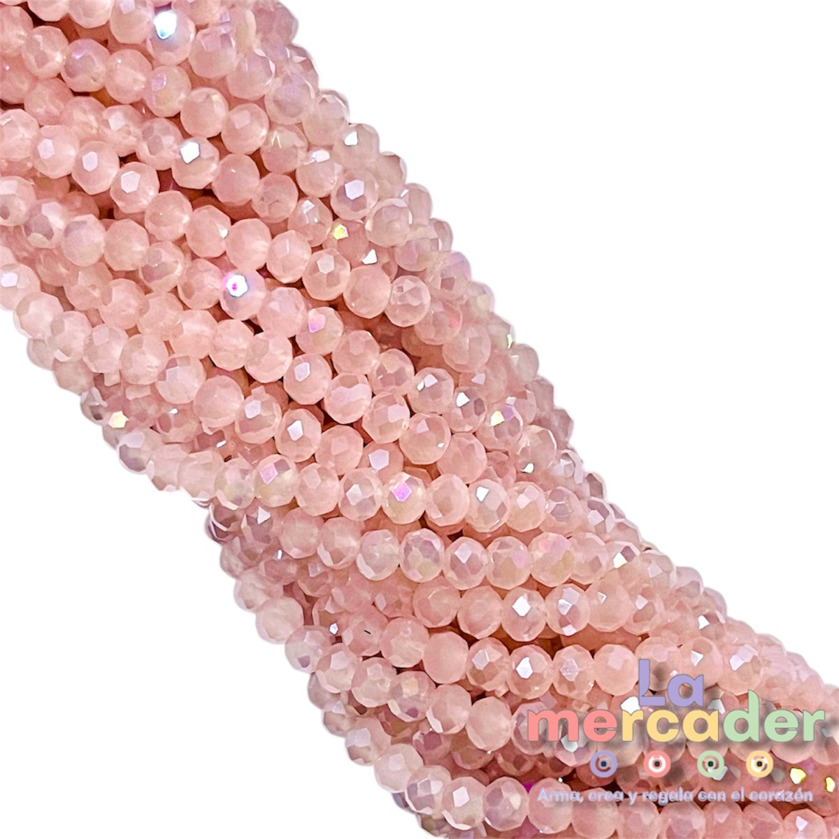 1 Tira De Cristal Checo #4, Cortado Facetado Para Joyería