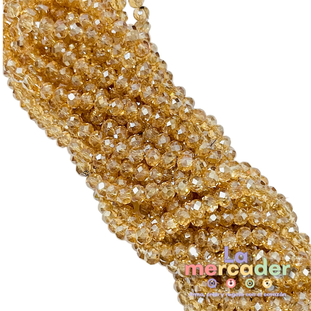 1 Tira Cristal Checo Facetado #6, Joyería, Tira 80 A 85 Pz