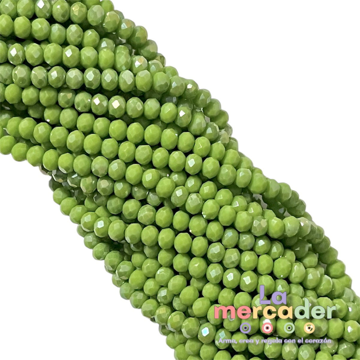 1 Tira De Cristal Checo #4, Cortado Facetado Para Joyería