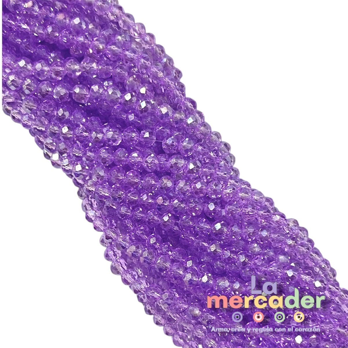 1 Tira De Cristal Checo #4, Cortado Facetado Para Joyería