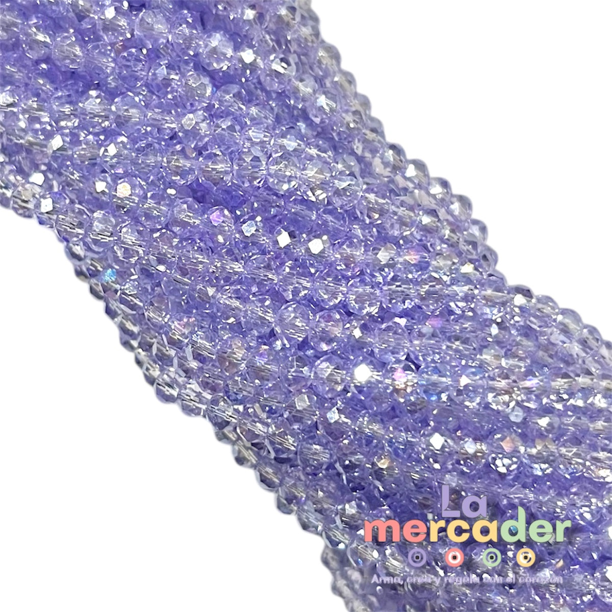 1 Tira De Cristal Checo #4, Cortado Facetado Para Joyería