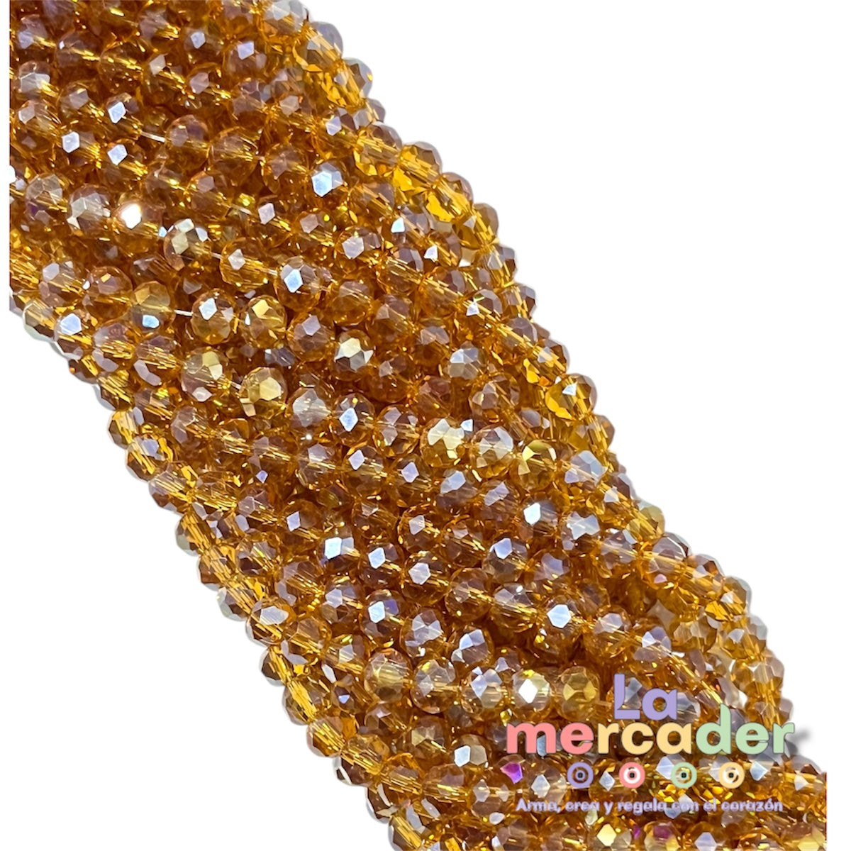 1 Tira Cristal Checo Facetado #6, Joyería, Tira 80 A 85 Pz