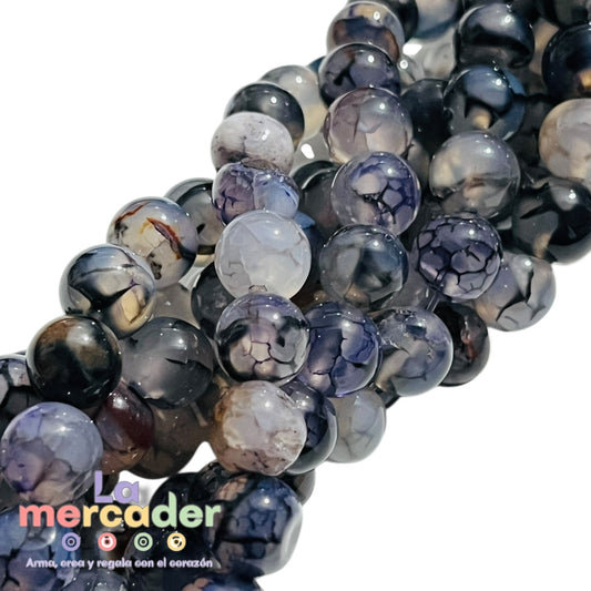 1 Tira Ágata Craquelada Nebula #8- Piedras