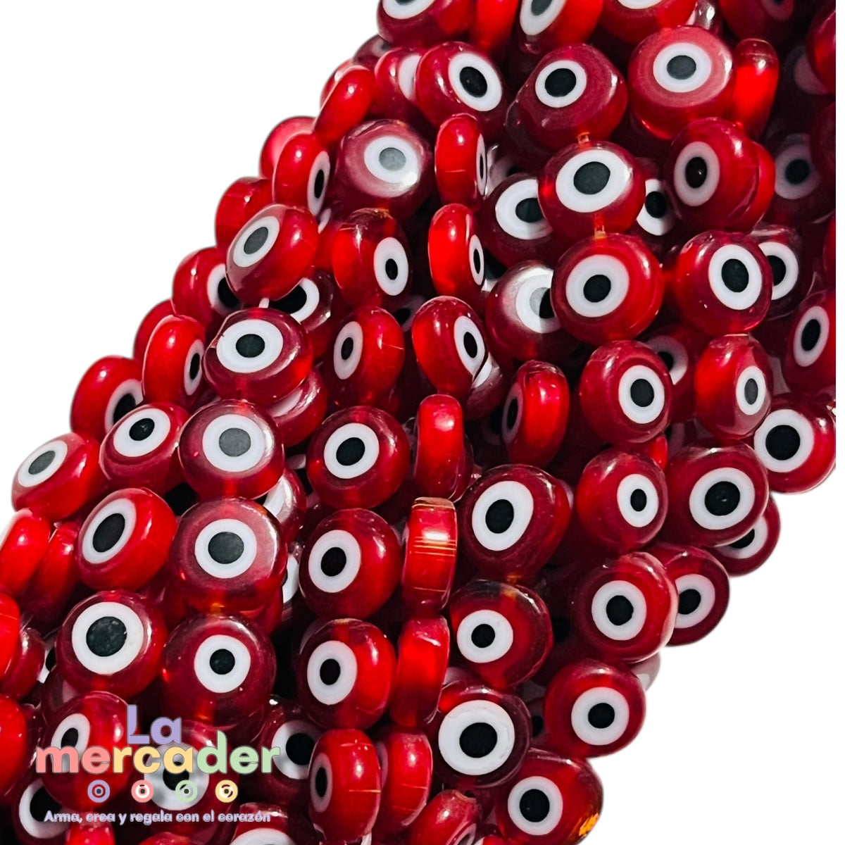 1 Tira Ojo Turco Plano #8 Rojo ❤️