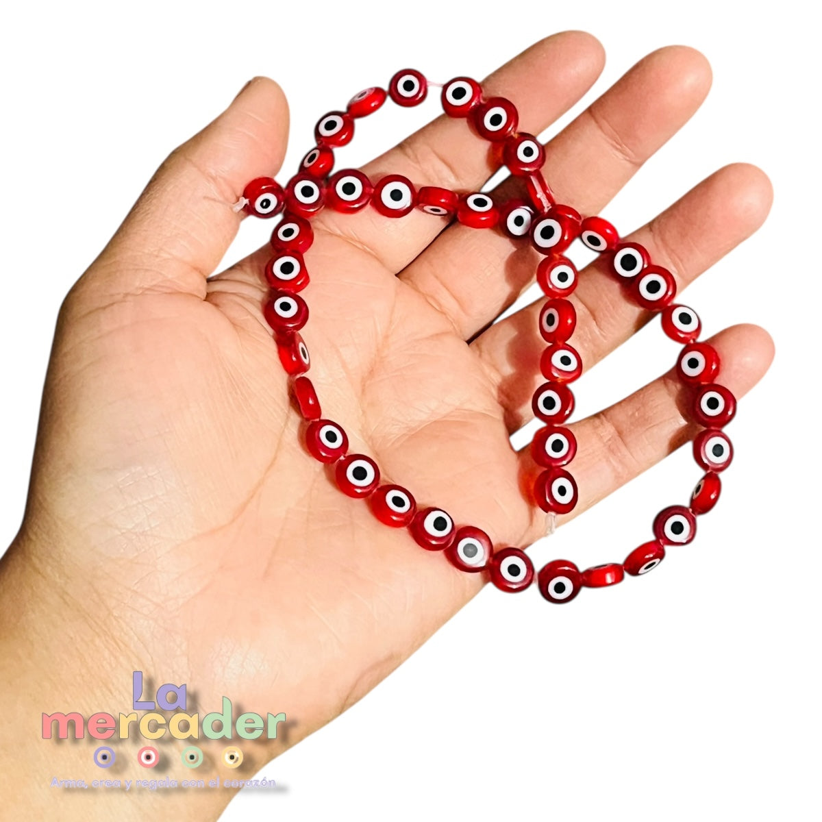 1 Tira Ojo Turco Plano #8 Rojo ❤️