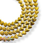 Corazón de Hematita Dorada 6 mm – 35 Piezas | Insumo para Bisutería y Joyería Artesanal