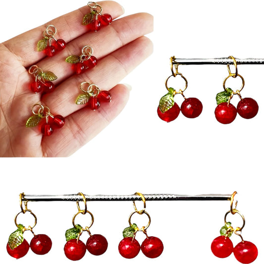 10pz dije cereza cristal, cherry charms