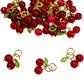 10pz dije cereza cristal, cherry charms