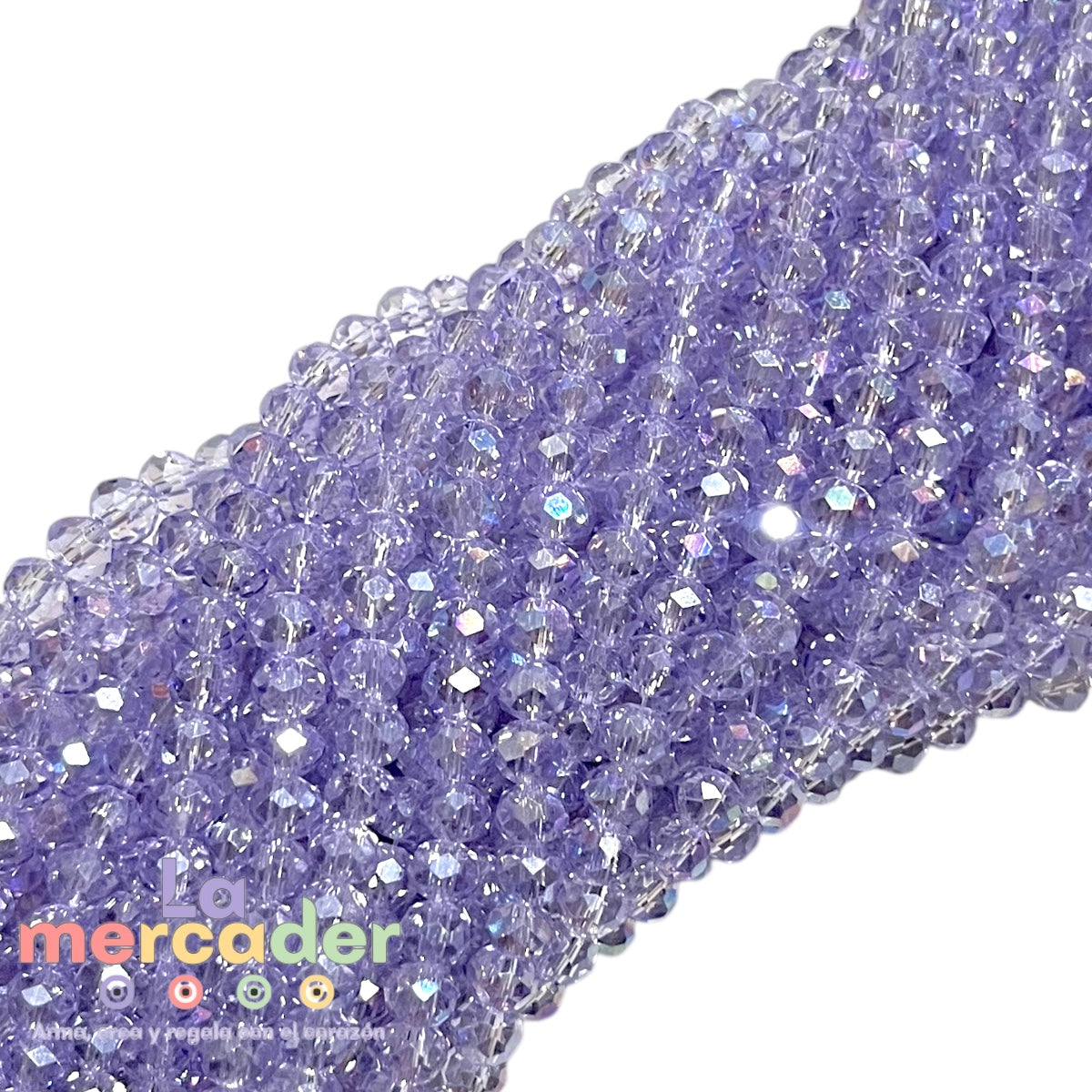 1 Tira Cristal Checo Facetado #6, Joyería, Tira 80 A 85 Pz