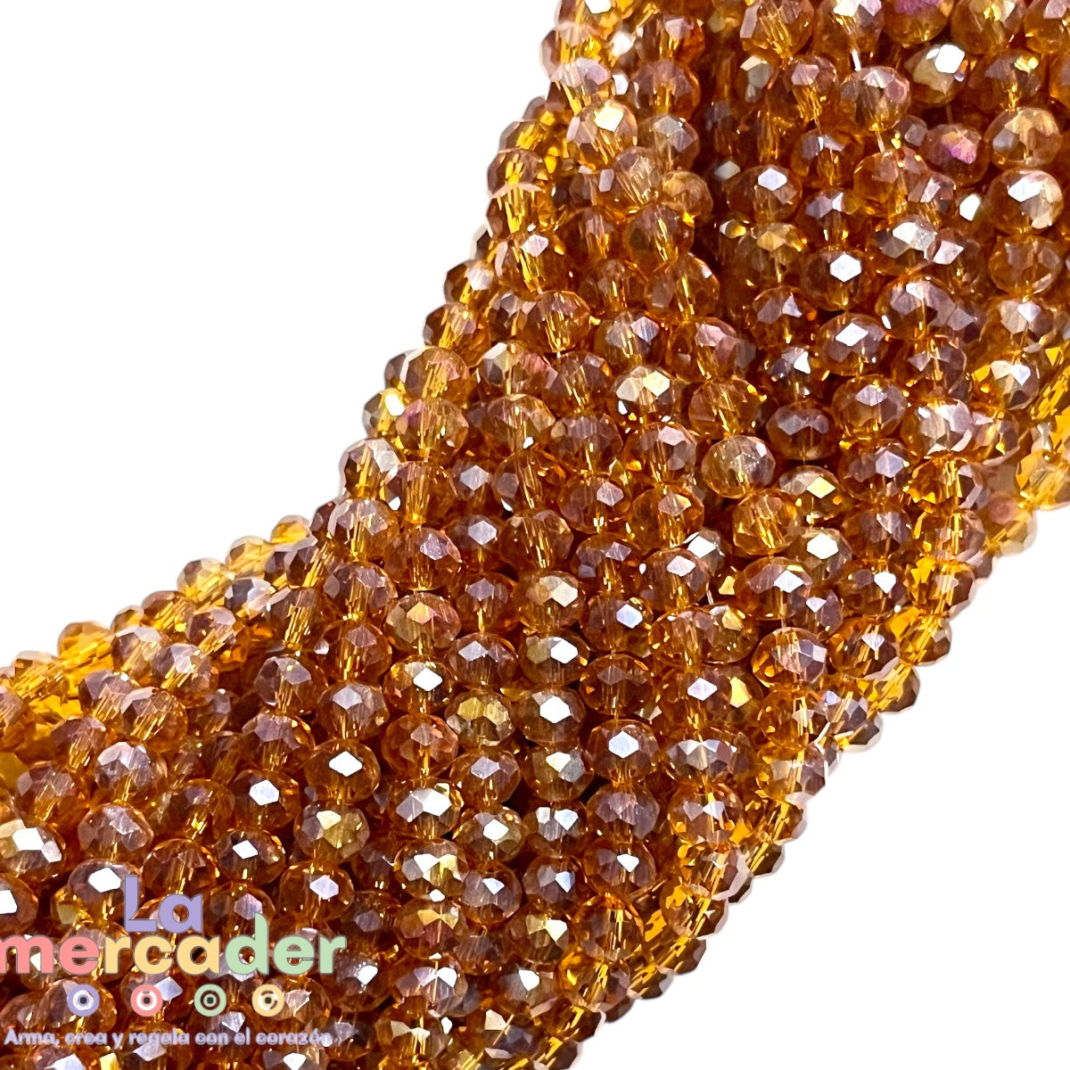 1 Tira Cristal Checo Facetado #6, Joyería, Tira 80 A 85 Pz