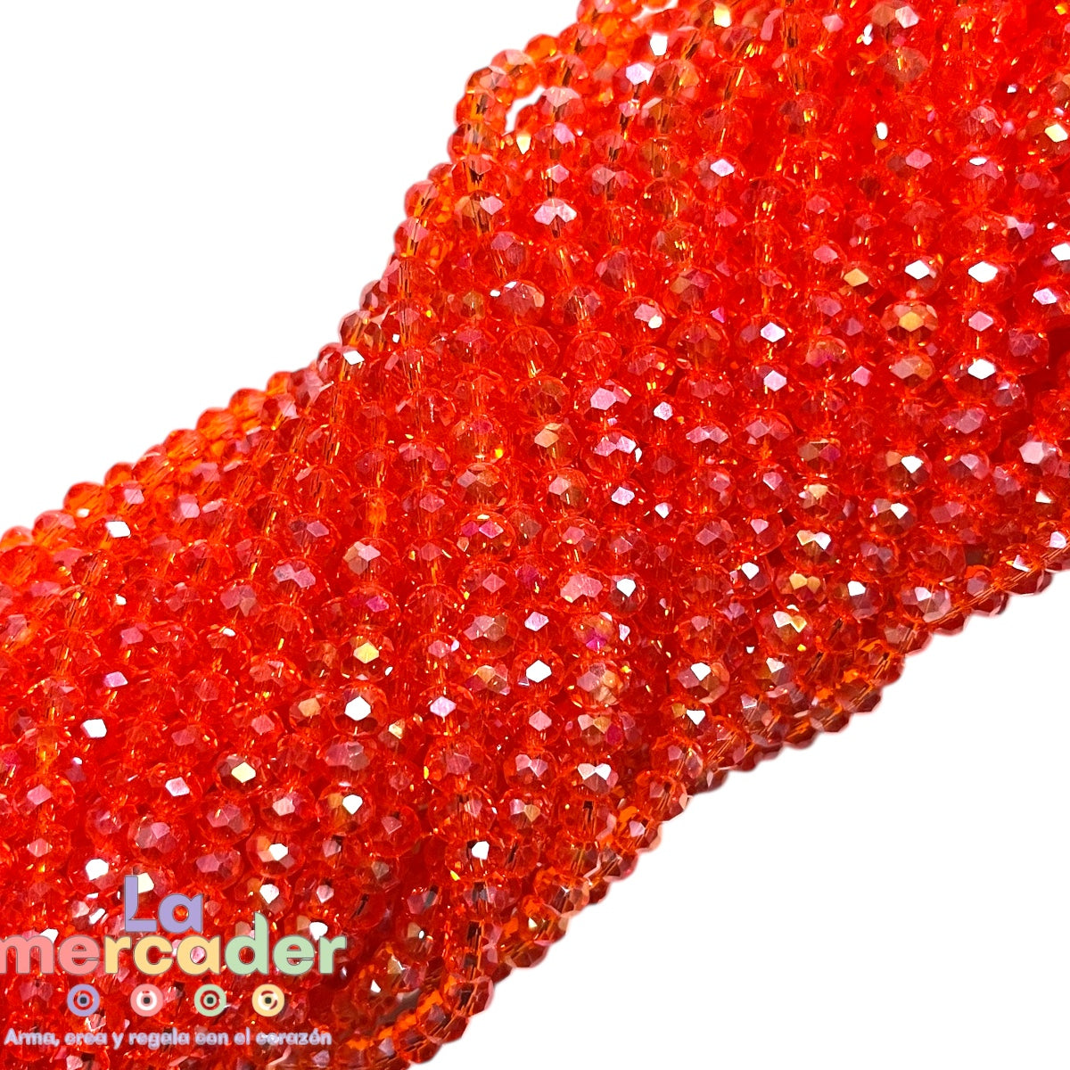 1 Tira Cristal Checo Facetado #6, Joyería, Tira 80 A 85 Pz