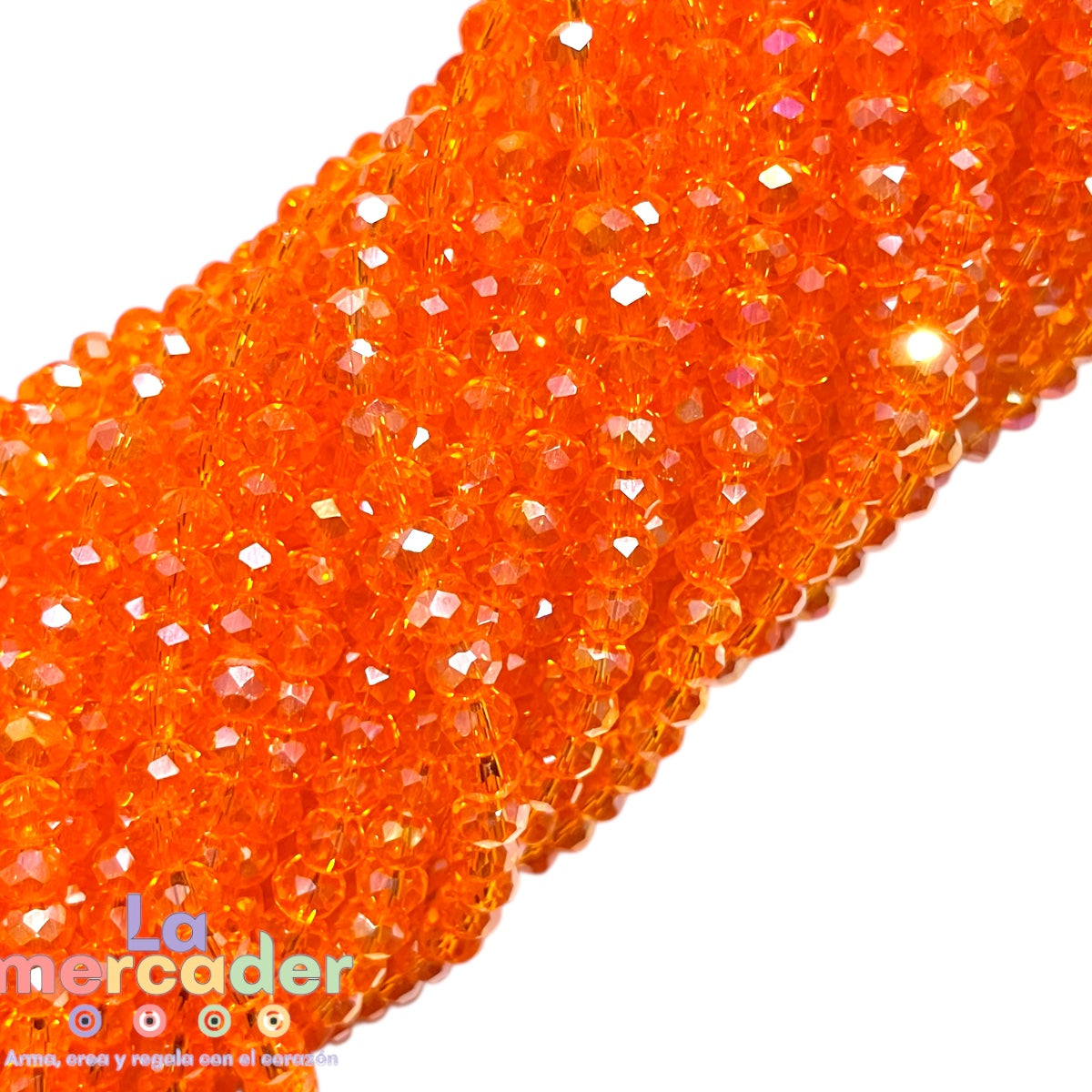 1 Tira Cristal Checo Facetado #6, Joyería, Tira 80 A 85 Pz