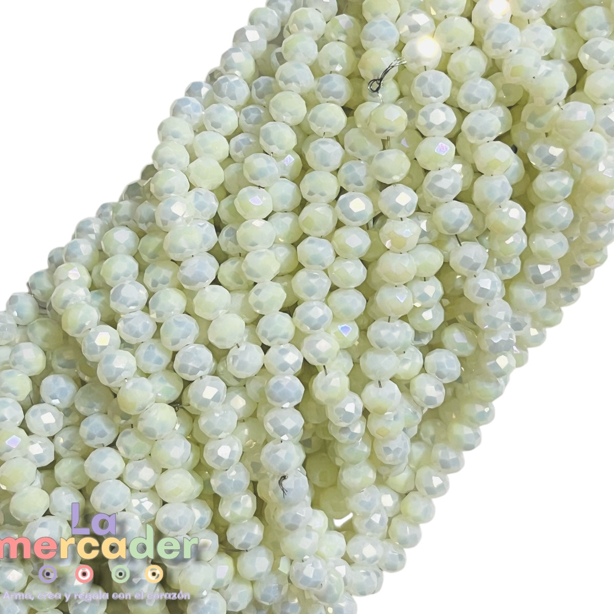 1 Tira Cristal Checo Facetado #6, Joyería, Tira 80 A 85 Pz