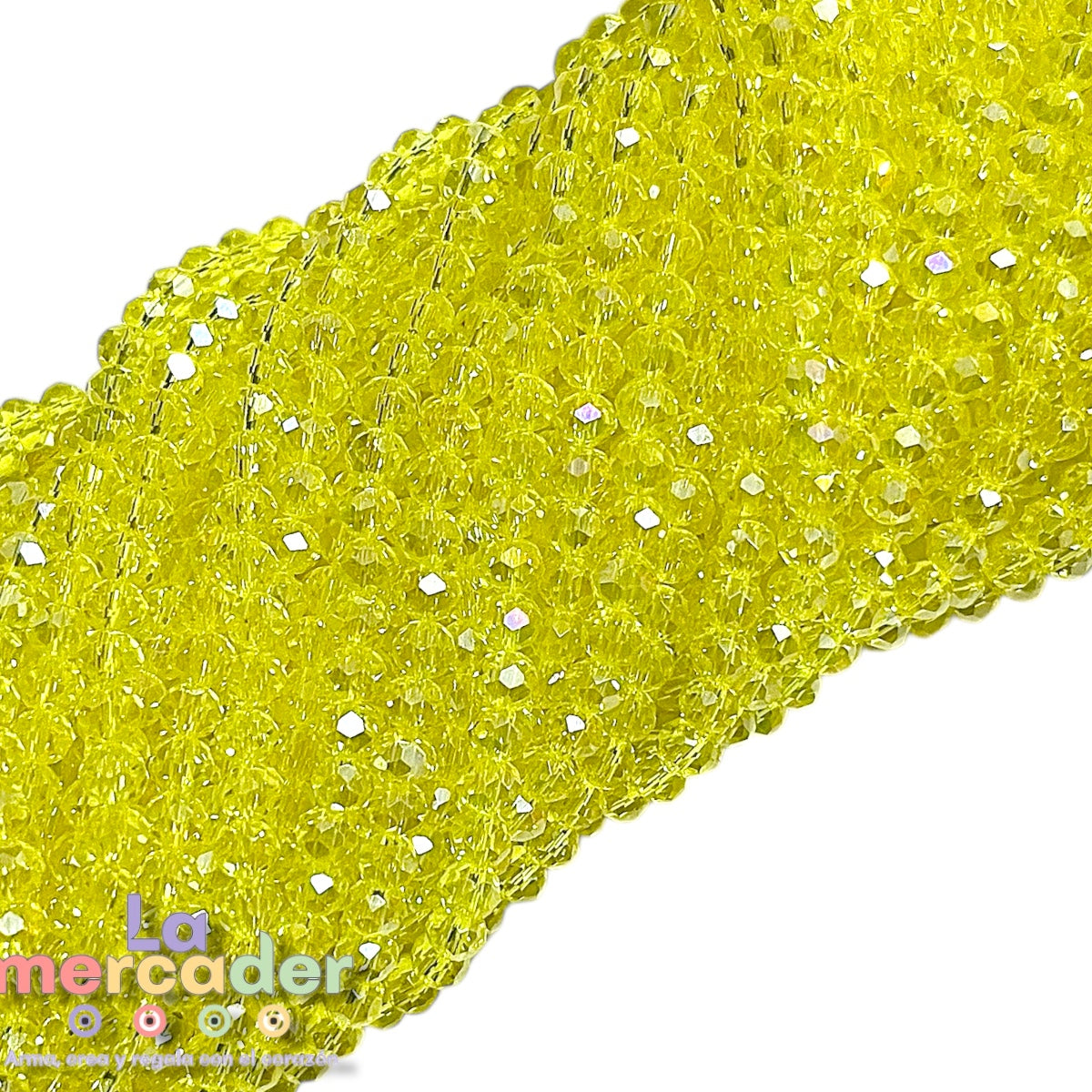 1 Tira De Cristal Checo #4, Cortado Facetado Para Joyería