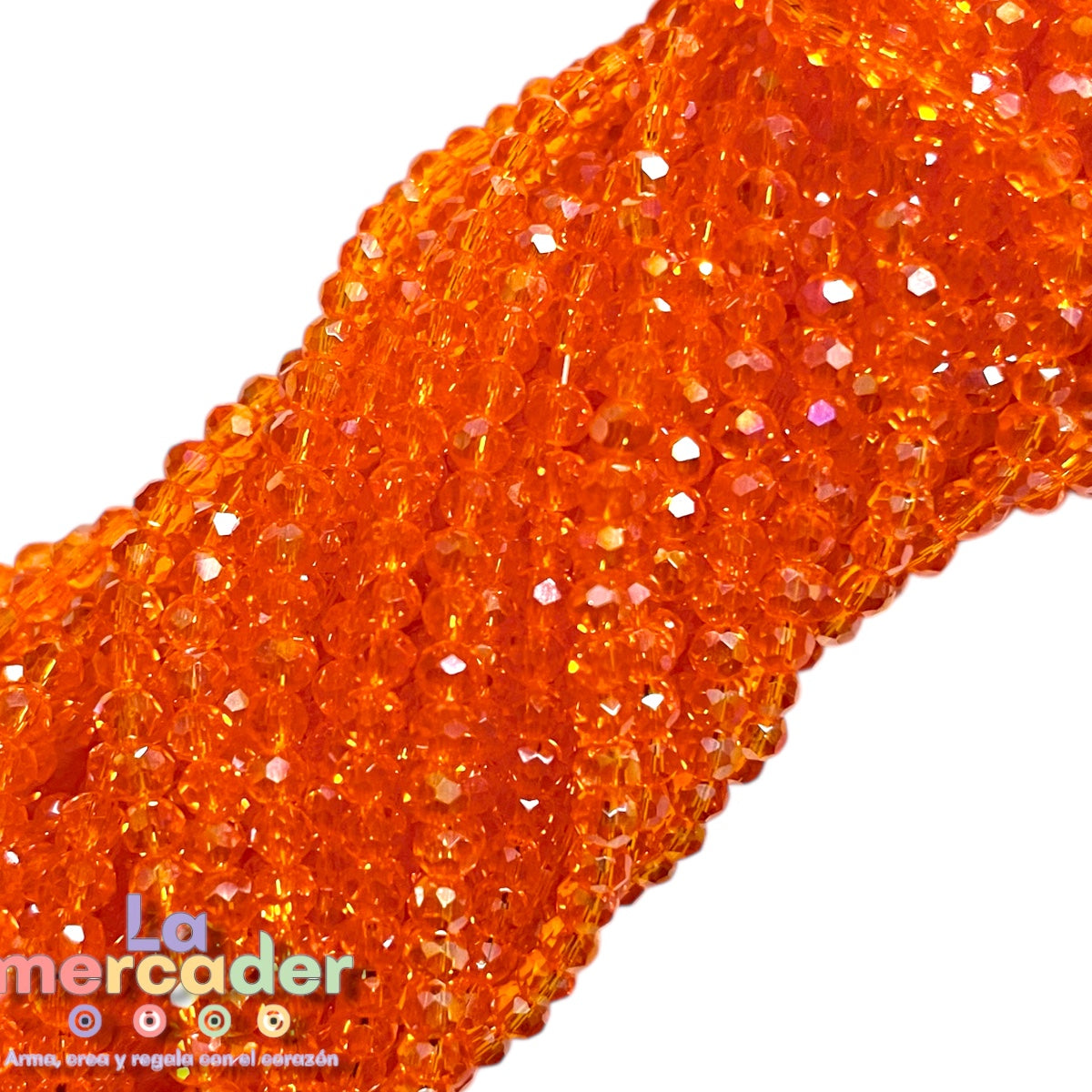 1 Tira De Cristal Checo #4, Cortado Facetado Para Joyería