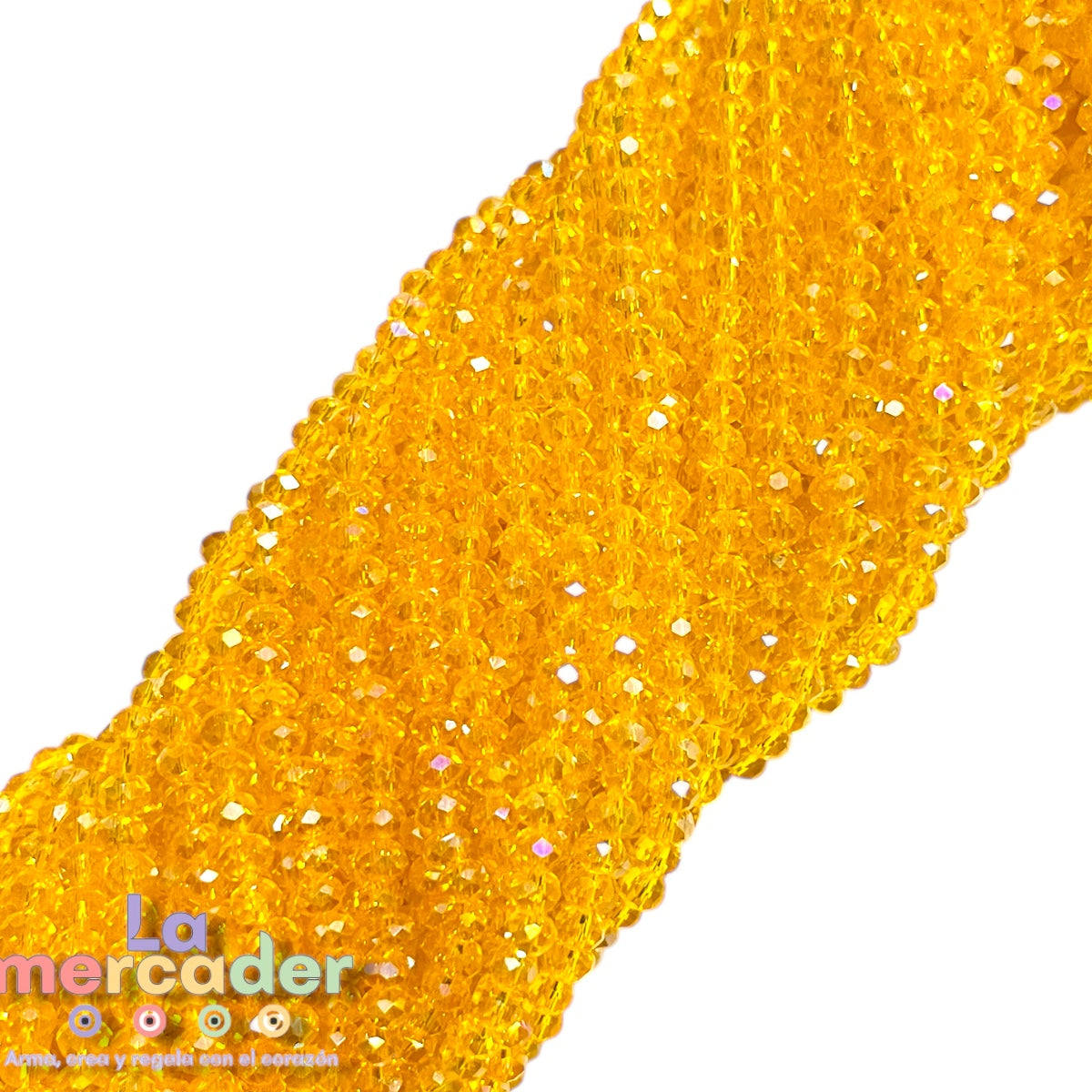 1 Tira De Cristal Checo #4, Cortado Facetado Para Joyería