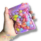 20 pz Corazones Glossy Chunky Multicolor – Set Surtido| Cuentas Plásticas para Bisutería Cute