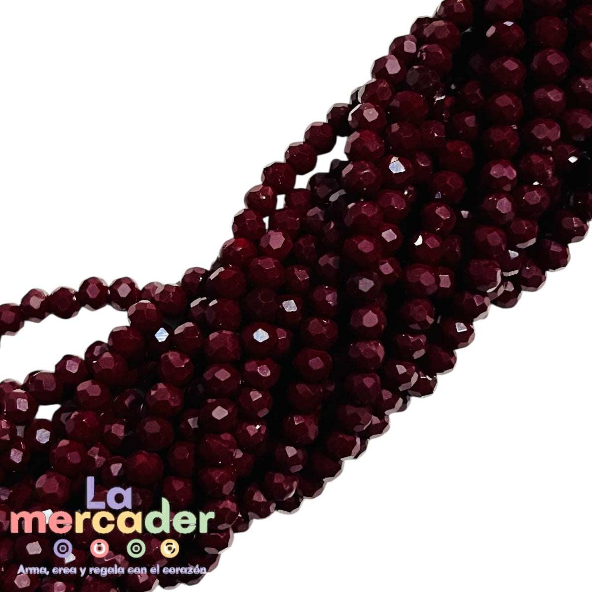 1 Tira De Cristal Checo #4, Cortado Facetado Para Joyería