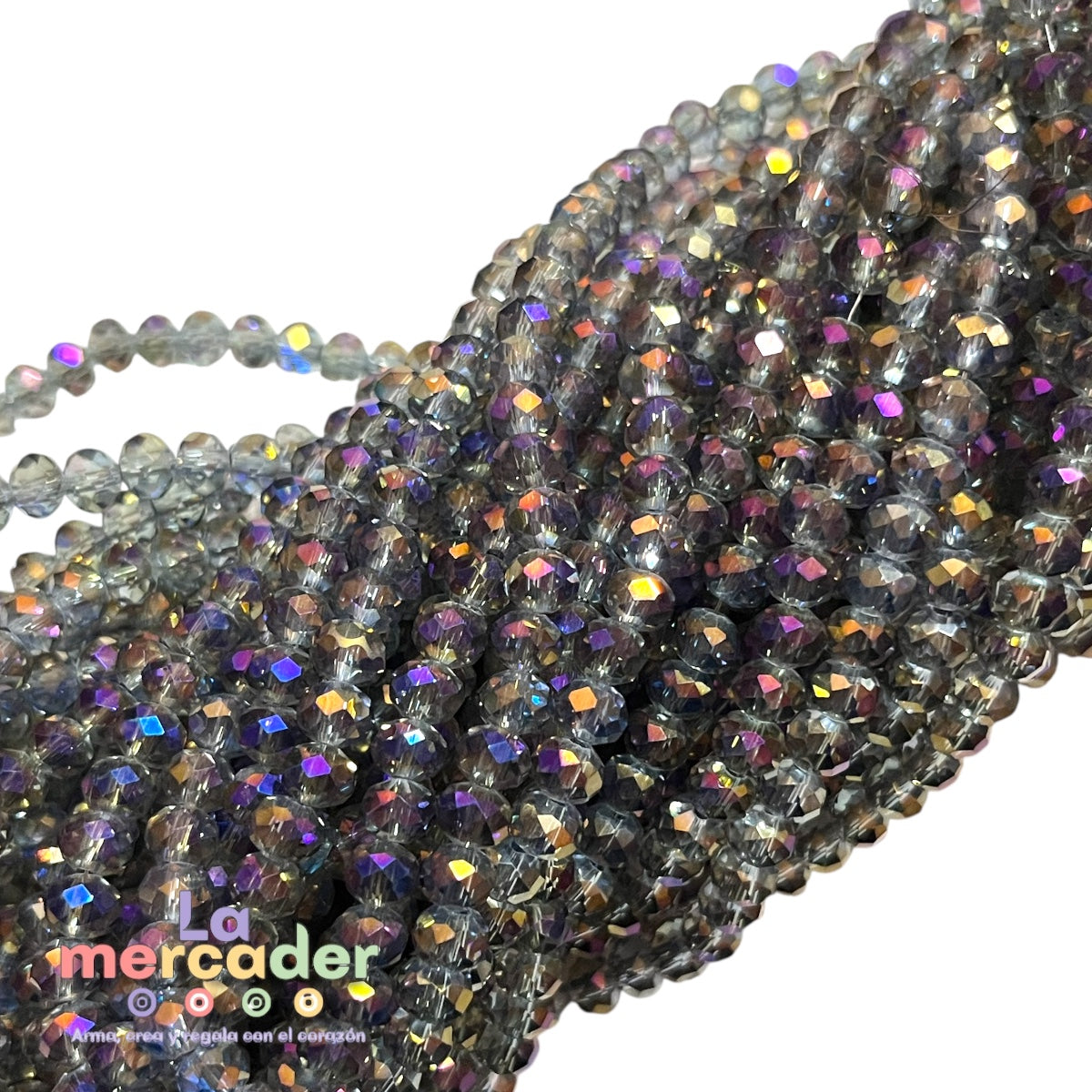 1 Tira Cristal Checo Facetado #6, Joyería, Tira 80 A 85 Pz