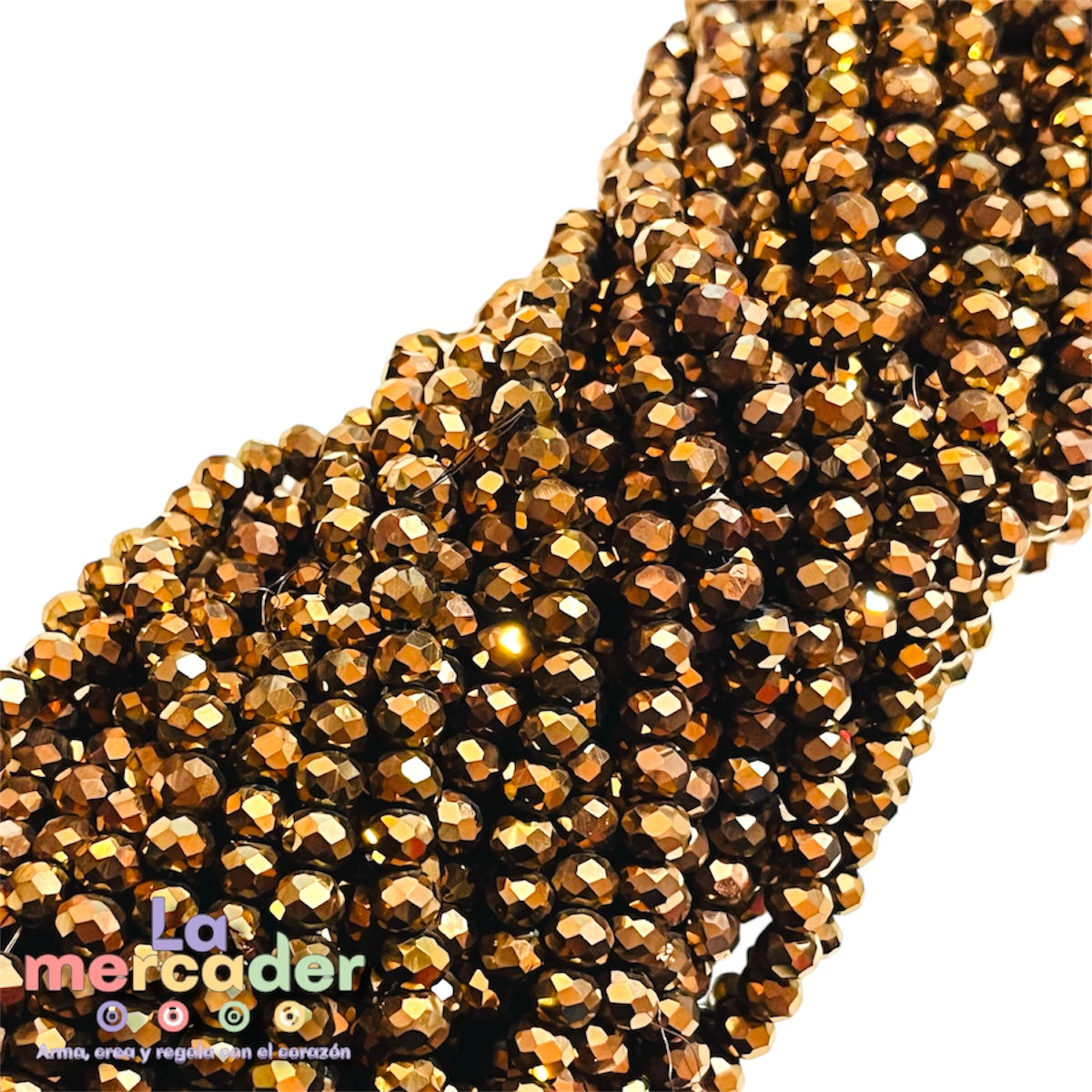 1 Tira Cristal Checo Facetado #6, Joyería, Tira 80 A 85 Pz