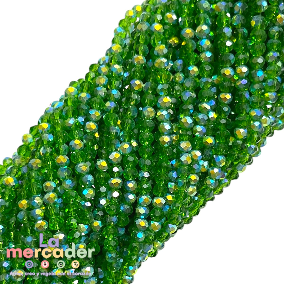 1 Tira Cristal Checo #4 AB Doble Tornasol, Aurora Boreal