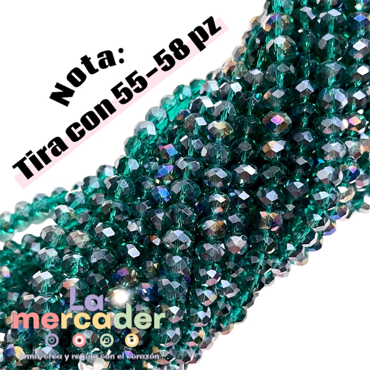 1 Tira Cristal Dona Checo 8mm – Brillo que Inspira ✨