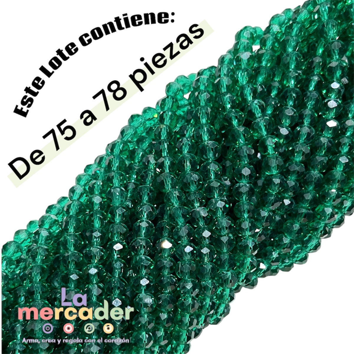 1 Tira Cristal Checo Facetado #6, Joyería, Tira 80 A 85 Pz