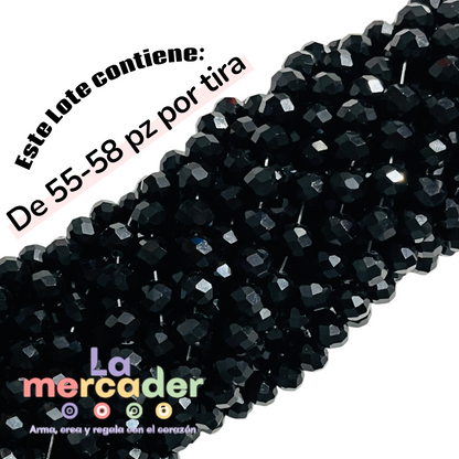 Cristal Facetado #10 Tornasol | Tira 55-65 Piezas | Bisuterías