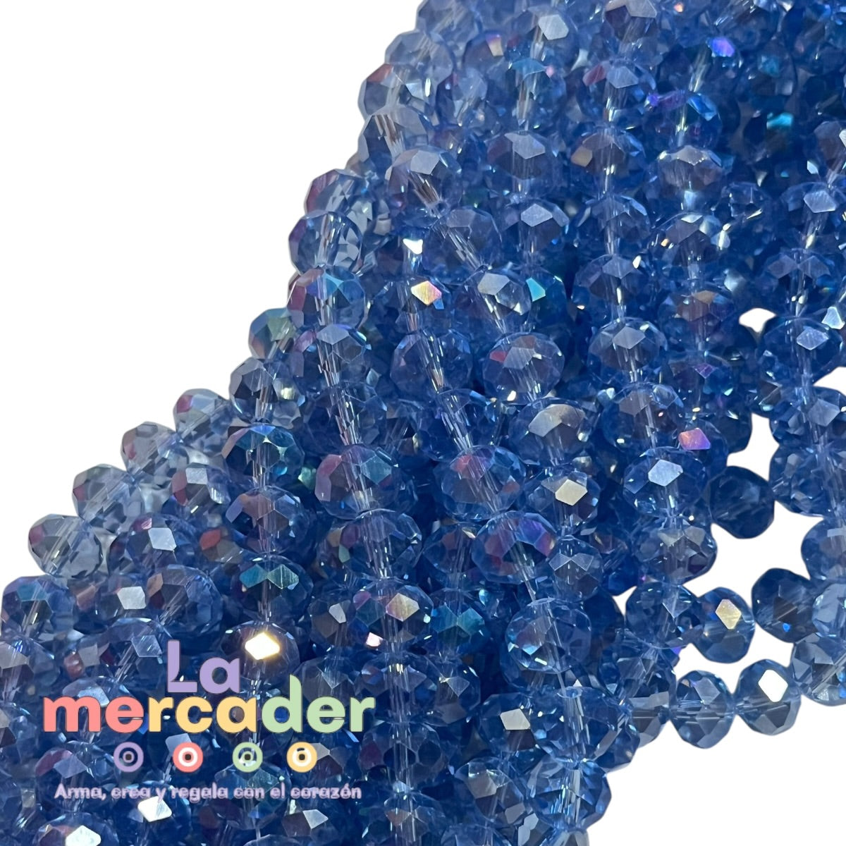 Cristal Facetado #10 Tornasol | Tira 55-65 Piezas | Bisuterías