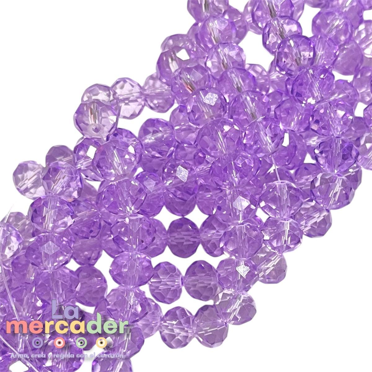 Cristal Facetado #10 Tornasol | Tira 55-65 Piezas | Bisuterías