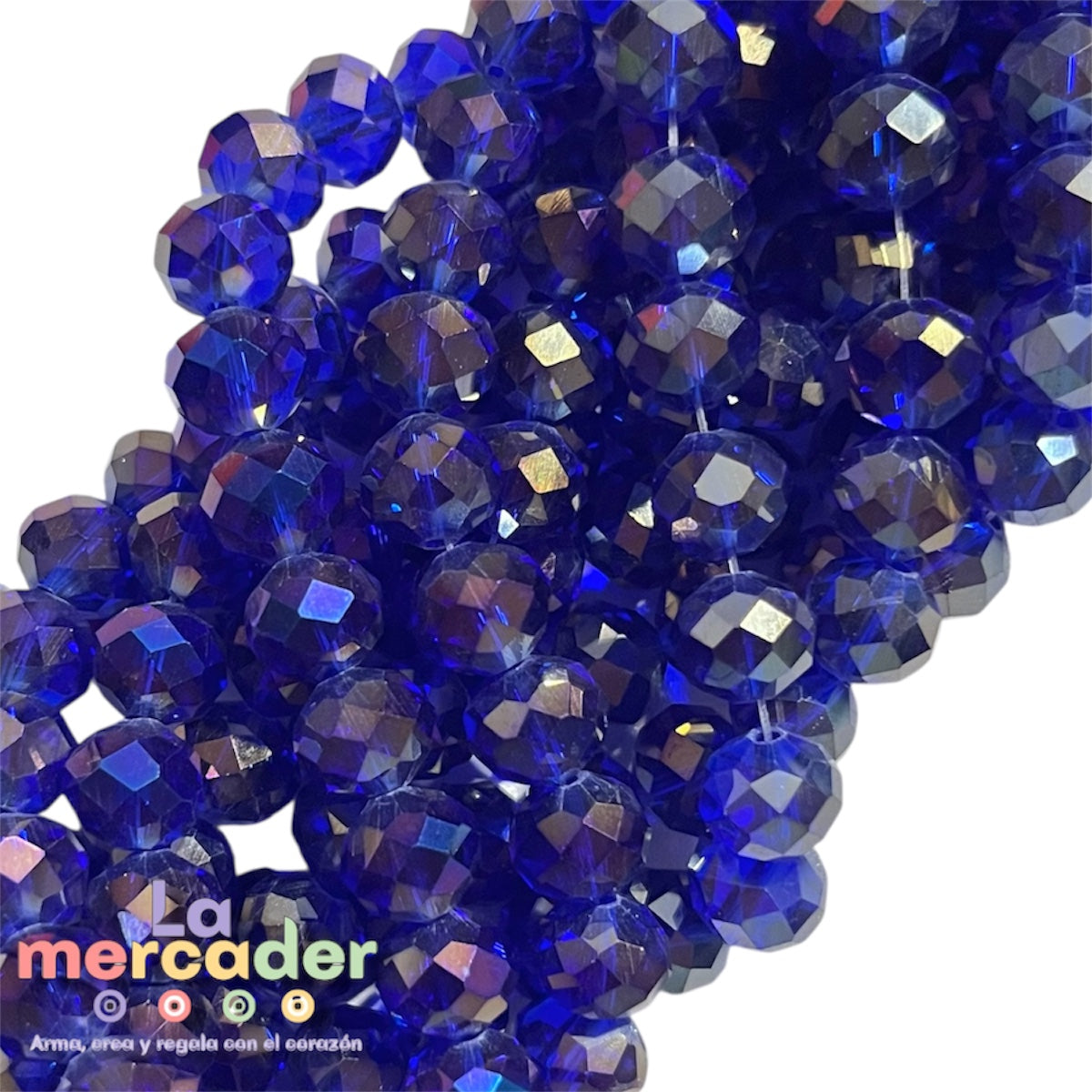 Cristal Facetado #10 Tornasol | Tira 55-65 Piezas | Bisuterías