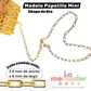 Cadena Chapa de Oro por Metro | Papelillo Grande, Mini y Oval