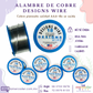 Alambre de Cobre Plateado Designs Wire – No se oxida, ideal para joyería y bisuteria
