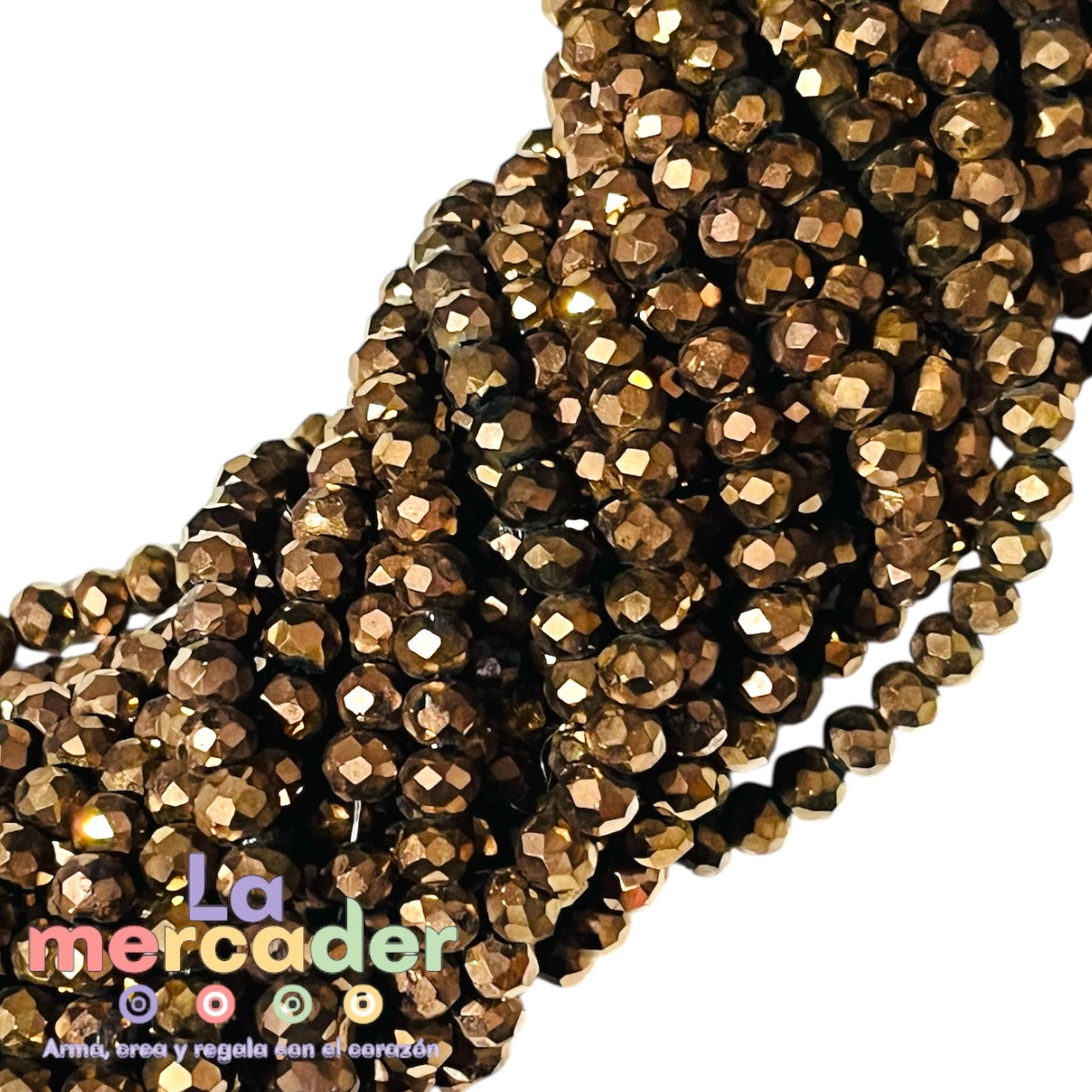1 Tira De Cristal Checo #4, Cortado Facetado Para Joyería