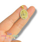 Medalla Virgen Milagrosa con Zirconias en Oro Laminado 4 Micras – 2.5 cm | Delicadeza y fe para tus creaciones