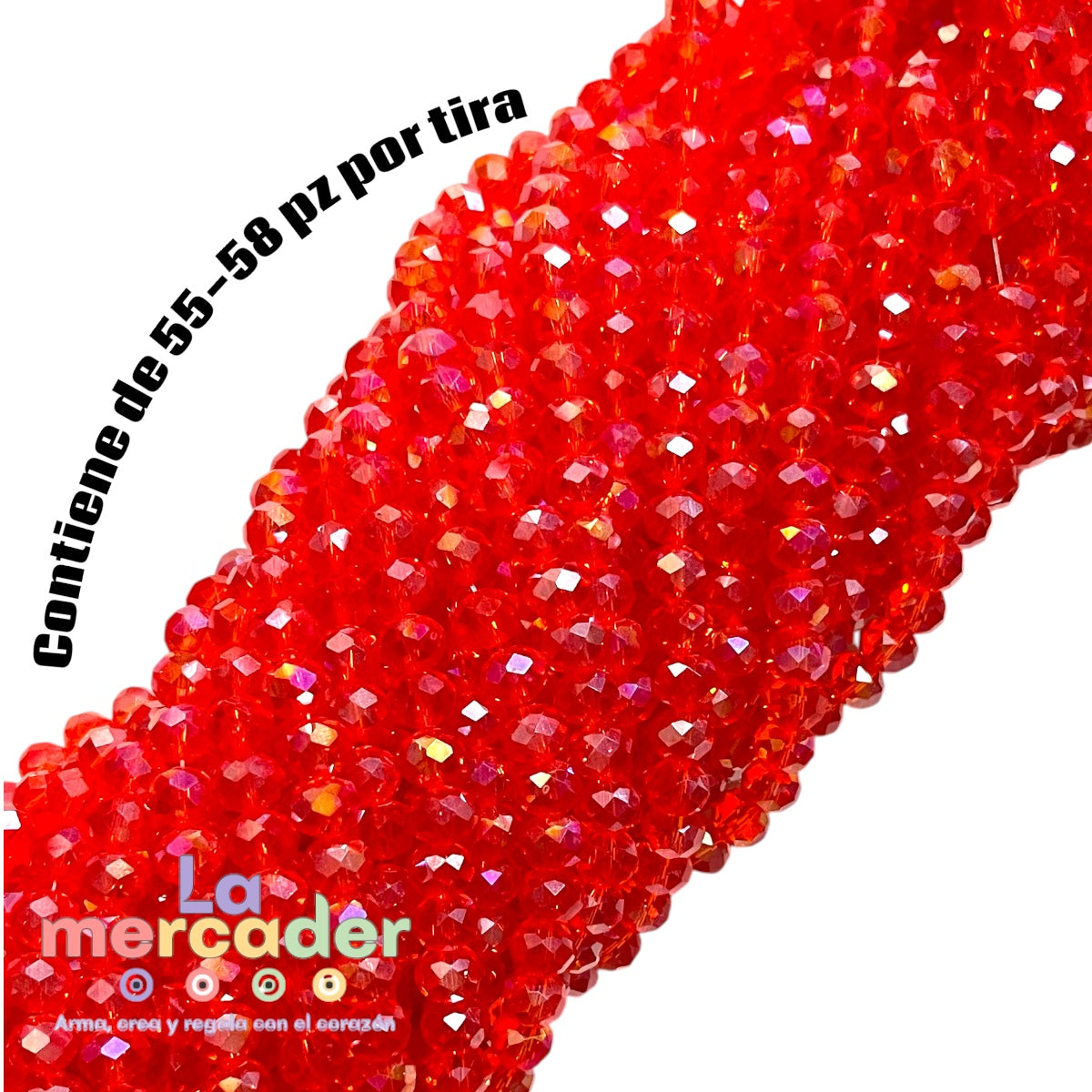 1 Tira Cristal Dona Checo 8mm – Brillo que Inspira ✨