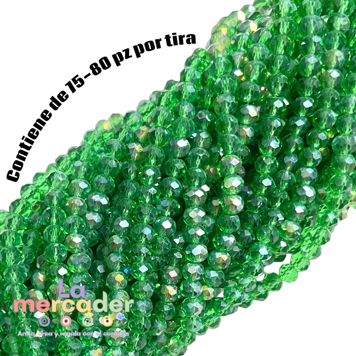 1 Tira Cristal Checo Facetado #6, Joyería, Tira 80 A 85 Pz