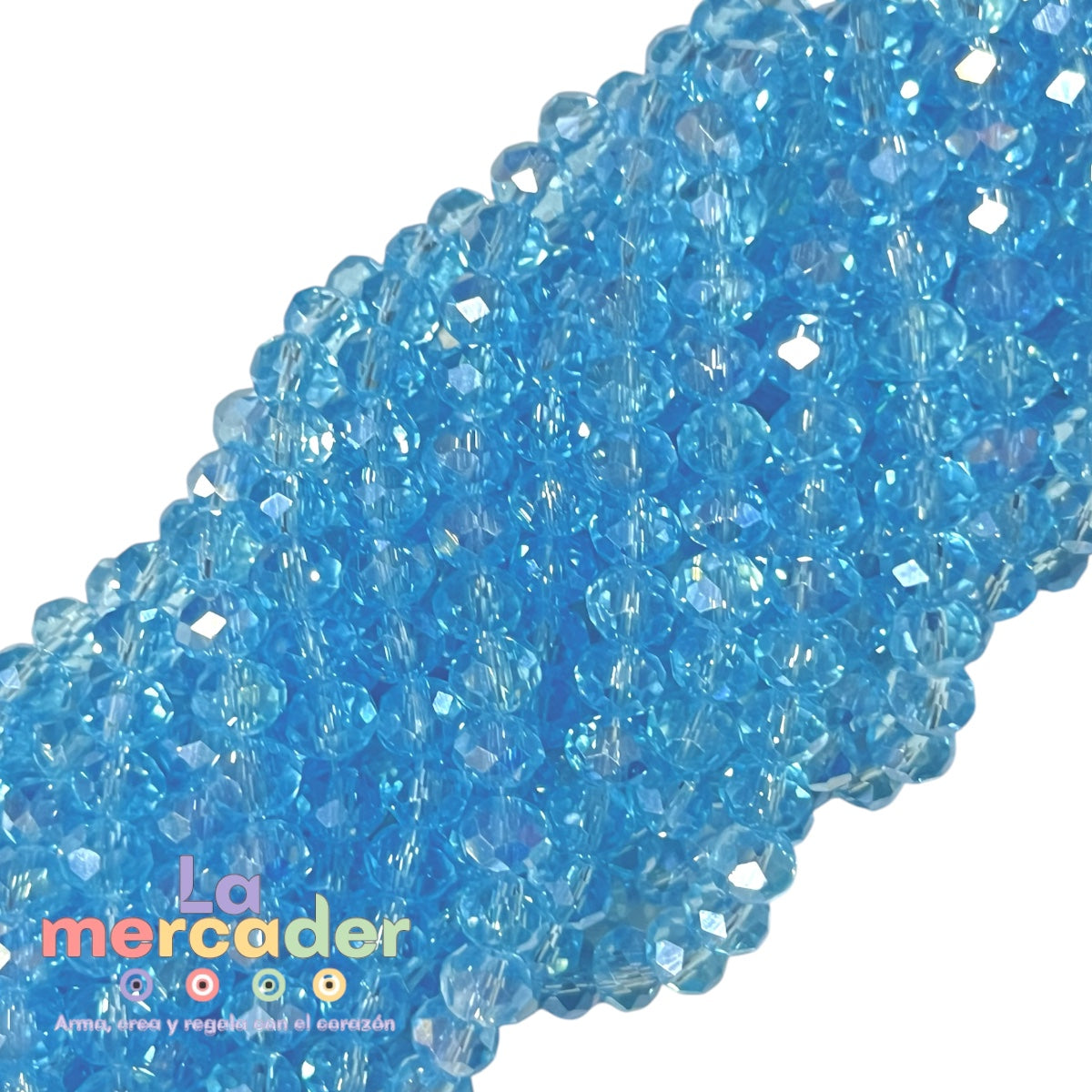 1 Tira Cristal Checo Facetado #6, Joyería, Tira 80 A 85 Pz