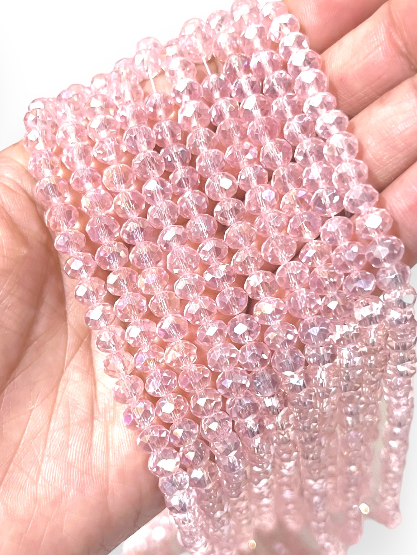 1 Tira Cristal Checo Facetado #6, Joyería, Tira 80 A 85 Pz
