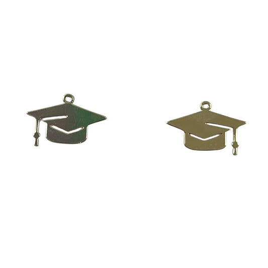 1 pz dije Birrete Chapa de Oro, graduación, para joyería y bisutería