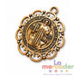 Medalla San Benito 3.6 cm Metálica | Dorada o Plateada | Pieza