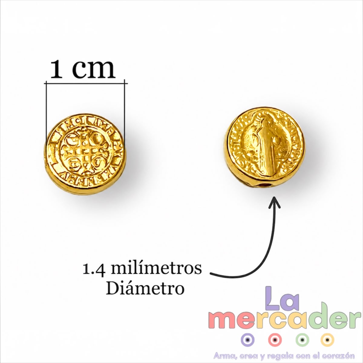 50 pz medalla de San Benito
