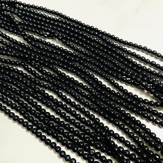 500 piezas de perla sintética en color negro #6