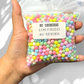 100 gramos de bolitas #6 de colores mezclados para bisutería