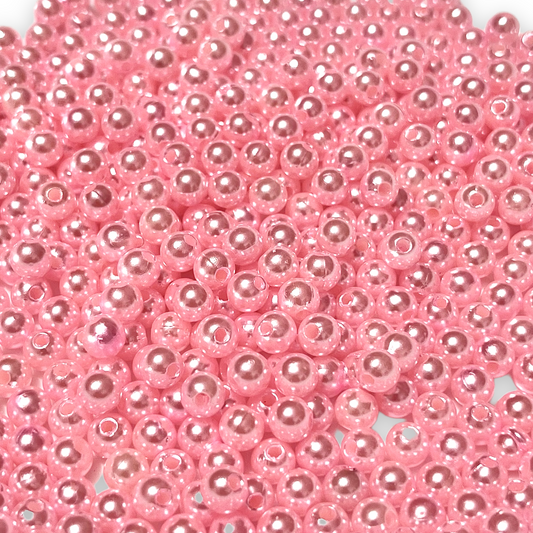 500 perlas sintéticas rosas para bisutería