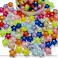 25 piezas de Estrellas encapsuladas para armado de pulseras bisutería, abalorios para pulseras